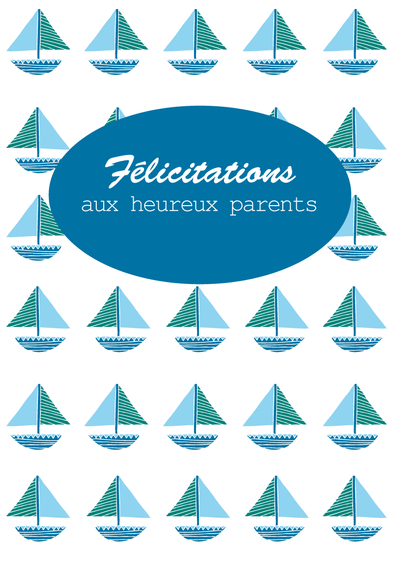 Carte Félicitations Petits Bateaux : Envoyer une Carte 